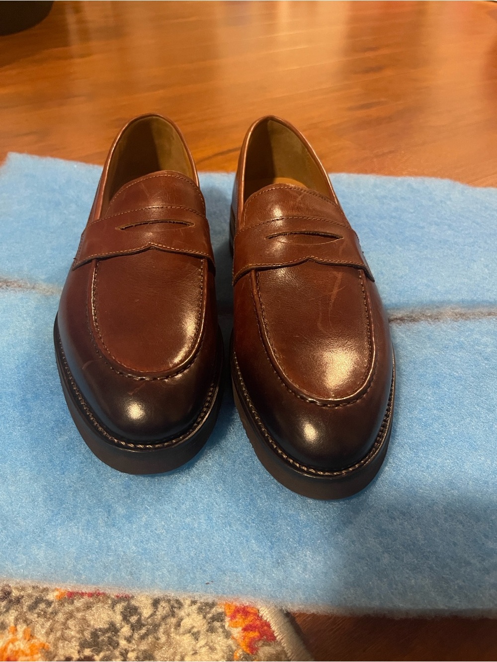 Allen Edmonds Brown Leather Penny Loafers